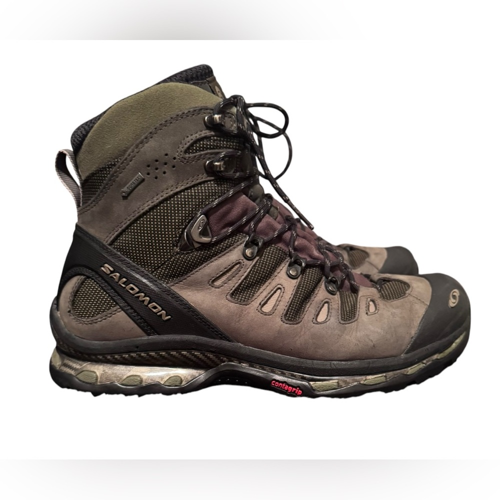 Salomon
Quest 4D 3 GTX Hiking Boots - Men's size 11 Color grape leaf/peat